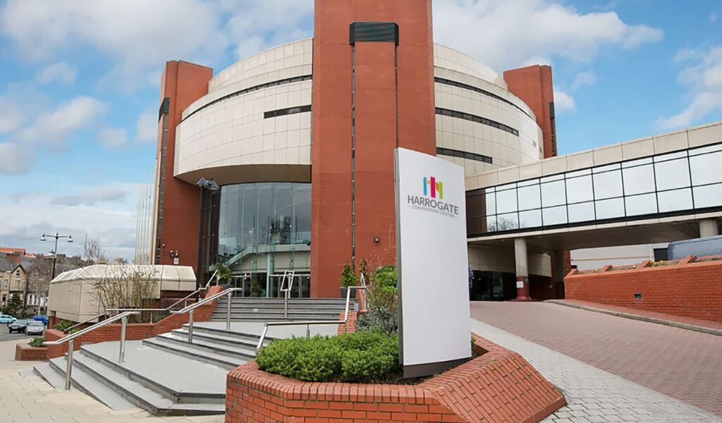 Exterior entrance of Harrogate Convention Centre