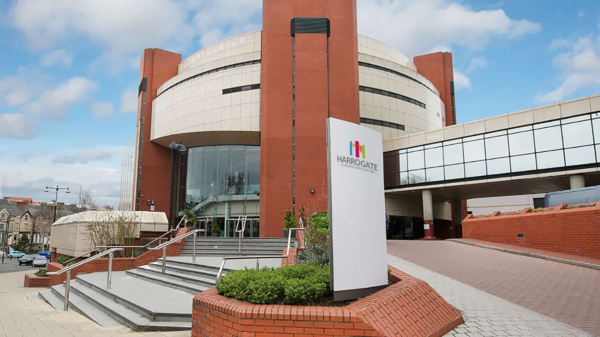 Exterior entrance of Harrogate Convention Centre