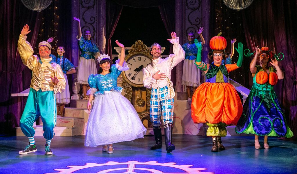 Cinderella performing at Harrogate Theatre on stage