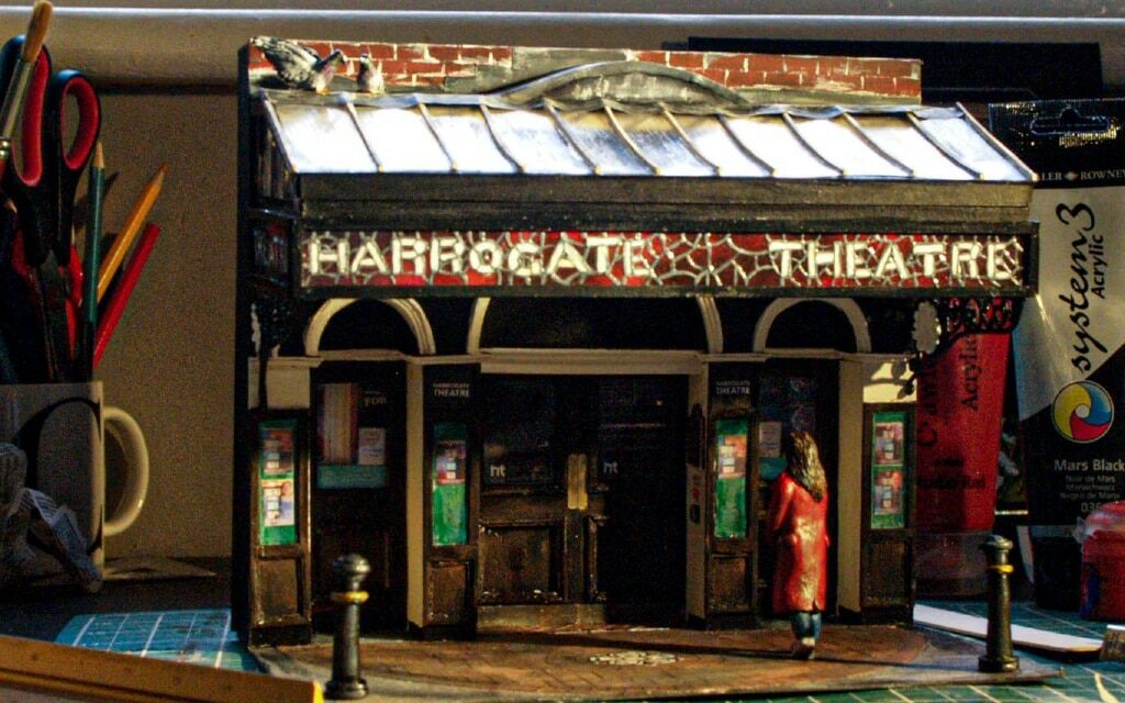 Miniature version of the entrance to Harrogate Theatre