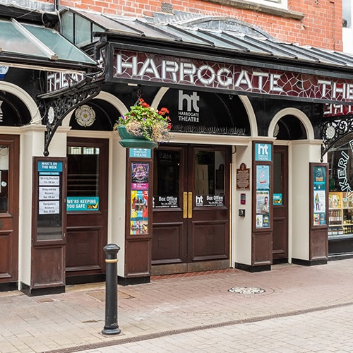 Exterior of Harrogate Theatre including entrance and box office